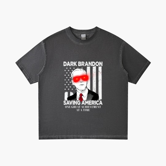 Discover Dark Brandon Saving America Funny Biden Design Gradient T Shirts