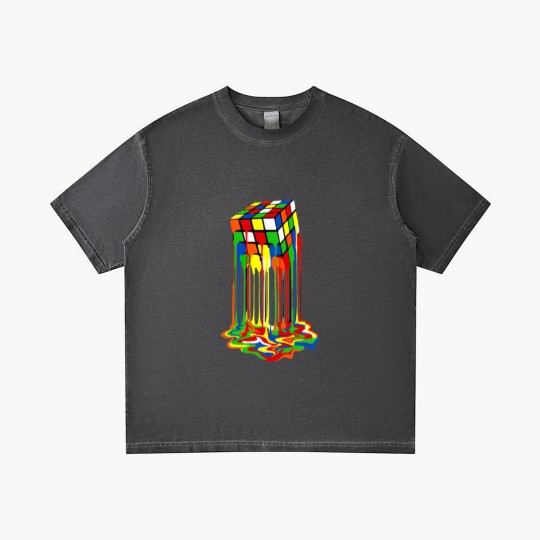 Discover Rainbow Abstraction melted rubix cube - Rubix Cube - Gradient T Shirts