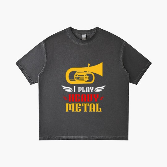 Discover I Play Heavy Metal Tuba Player Wind Instruments Gradient T Shirts
