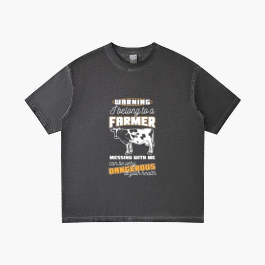 Discover Warning Belong To A Farmer Funny Farming Gift Gradient T Shirts