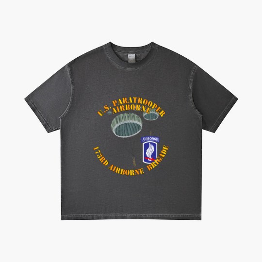 Discover Army - US Paratrooper - 173rd Airborne Bde wo Shadow - Military - Gradient T Shirts