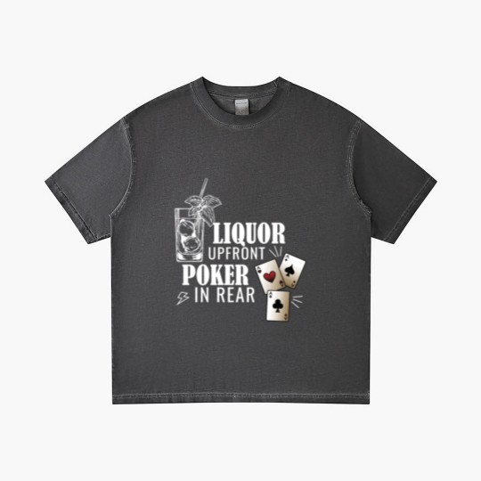Discover Liquor Up Front Poker In The Rear Gambling Long Sl Gradient T Shirts