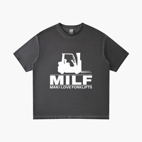 Discover Milf Man I love Forklifts Gradient T Shirts