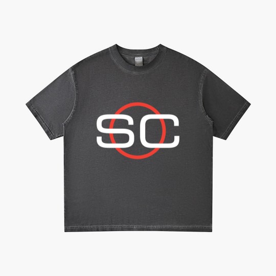 Discover Espn Sportscenter Red White Circle Logo C2Gift Gradient T Shirts Gradient T Shirts