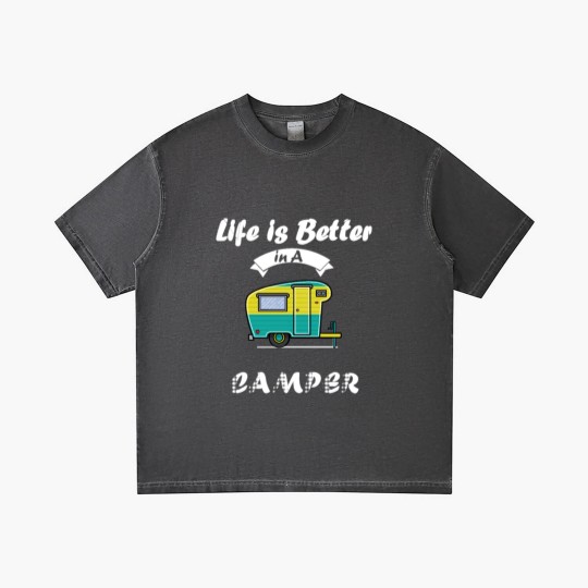 Discover Happy Life in Camper - camping Gradient T Shirts