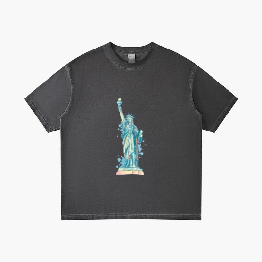 Discover Statue of Liberty in watercolor Gradient T Shirts