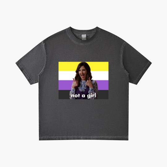 Discover Nonbinary Janet “Not a Girl” (The Good Place) - The Good Place - Gradient T Shirts