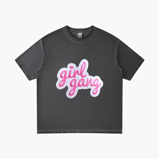Discover Girl Gang Patch Gradient T Shirts
