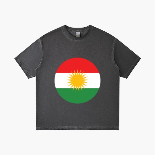 Discover Kurdistan Kurdish flag banner Gradient T Shirts