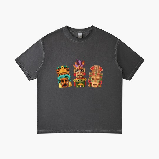 Discover Aztec Mask Inca Culture Maya Civilization Gift Gradient T Shirts