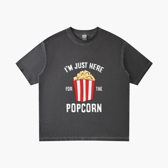 Discover Just Here For The Popcorn Cinema Watching Movies Gradient T Shirts