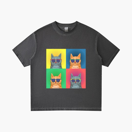 Discover cat pop art Gradient T Shirts
