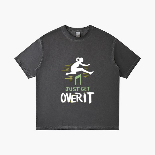 Discover Hurdler Just Get Over It Hurdles Gift Gradient T Shirts