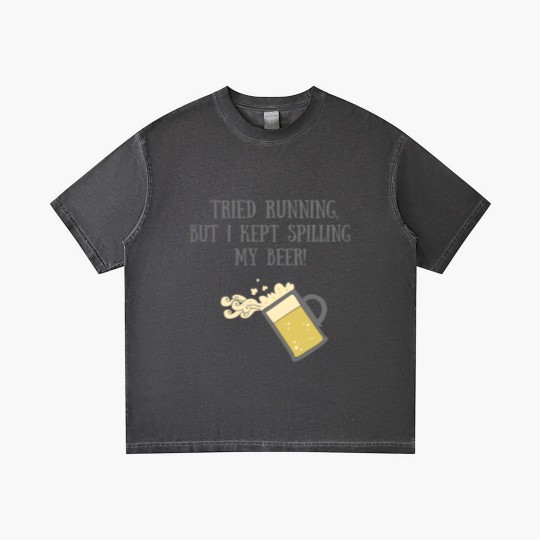 Discover Run with Beer Gradient T Shirts