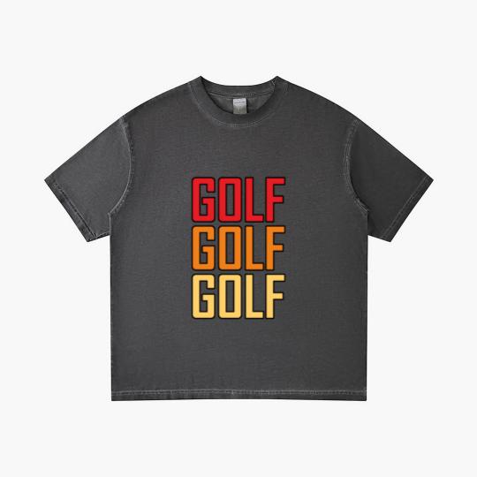 Discover Golf Golf Golf Gradient T Shirts