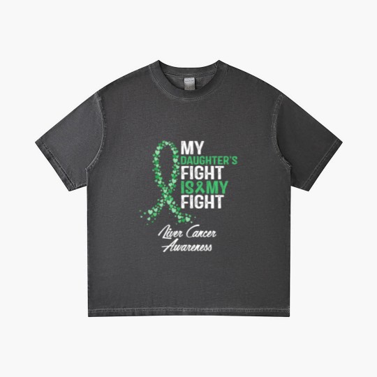 Discover Liver Cancer Awareness My Daughter's Fight Is My Fight - Liver Cancer Awareness - Gradient T Shirts