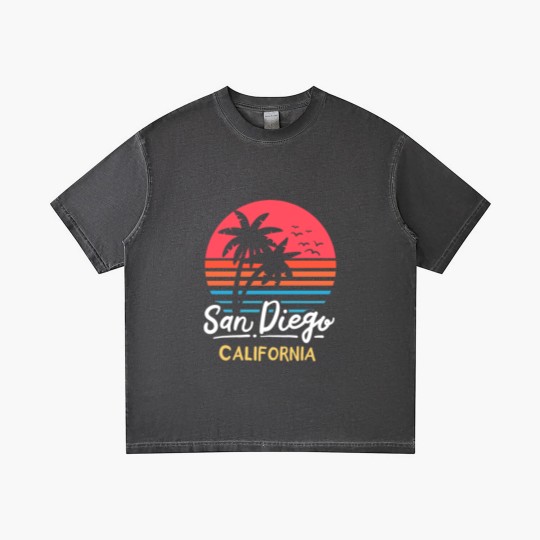 Discover San Diego California CA Vintage Gradient T Shirts