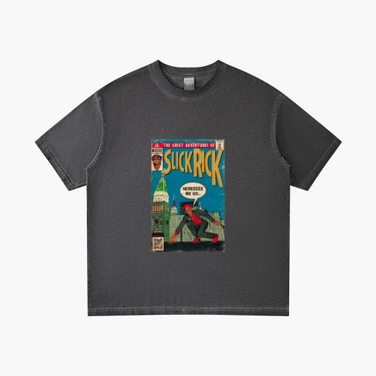 Discover The Great Adventures of Slick Rick - Comic Art Gradient T Shirts