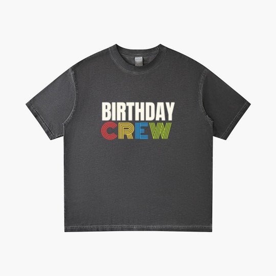 Discover Birthday Crew Gradient T Shirts