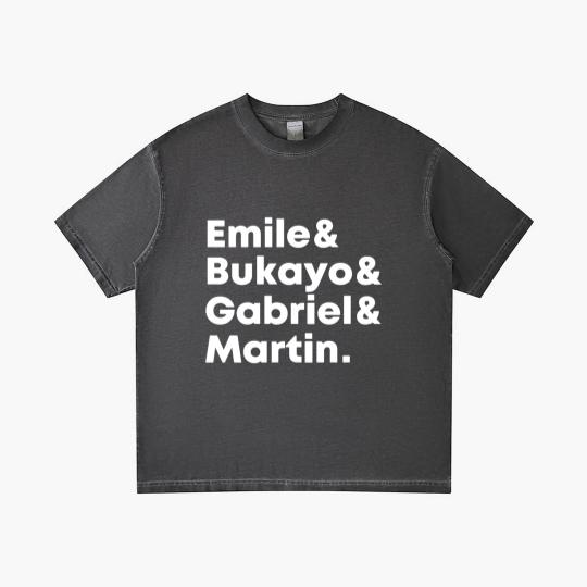 Discover Emile Bukayo Gabriel Martin Gradient T Shirts