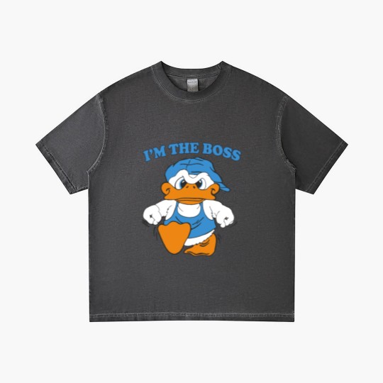 Discover I'm The Boss Duck Gradient T Shirts 90s Cartoon Tourist Gradient T Shirts