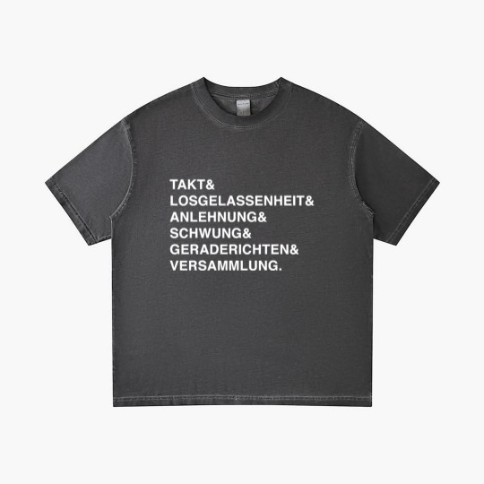 Discover Dressage German Training Scale Equestrian Dressage Gradient T Shirts