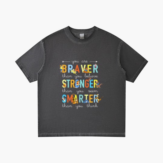 Discover you are braver than you believe stronger than you Gradient T Shirts