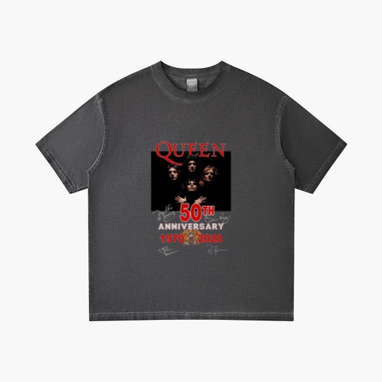 Discover Queen Band Aniversary 50Th, Country Music Gradient T Shirts, Retro Gradient T Shirts