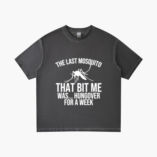 Discover The Last Mosquito That Bit Me Is Hungover Drunk Gradient T Shirts