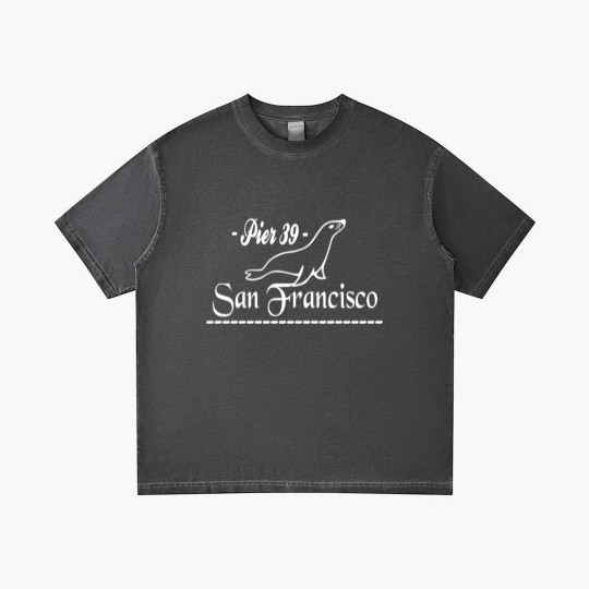Discover PIER 39 Sea Lion Art Gradient T Shirts