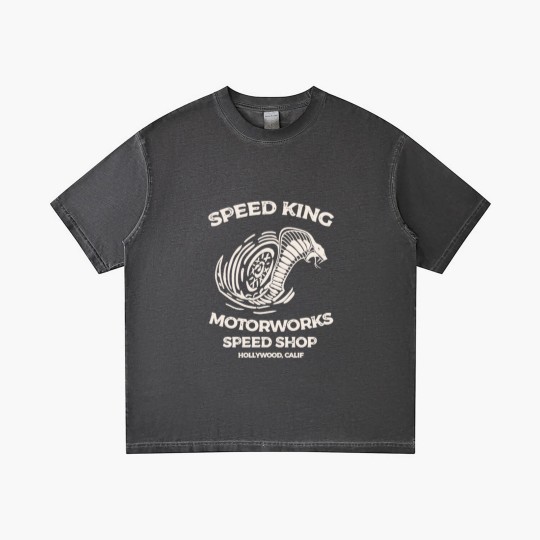 Discover Speed King Motorworks Speed Shop Hollywood, Calif - Speed King Motorworks Cobra Kai - Gradient T Shirts