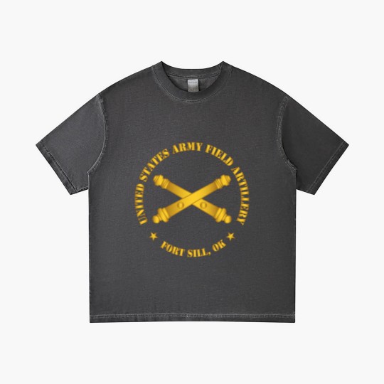 Discover Army US Army Field Artillery Ft Sill Ok w Branch Gradient T Shirts