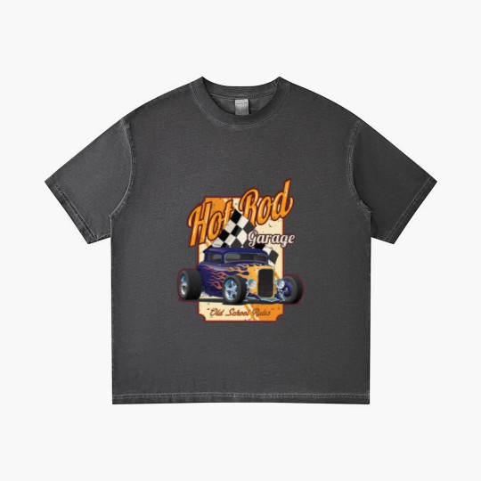 Discover Hot Rod Garage Old School Rules Gradient T Shirts
