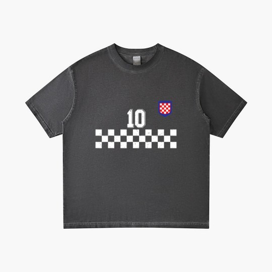 Discover Croatia Football Jersey Retro Red Hrvatska Soccer Gradient T Shirts