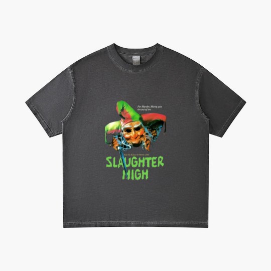 Discover Slaughter High Large Horror Movie Gradient T Shirts