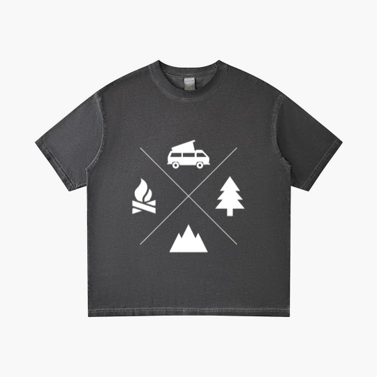 Discover Vanagon Four Elements White Logo Gradient T Shirts Gradient T Shirts