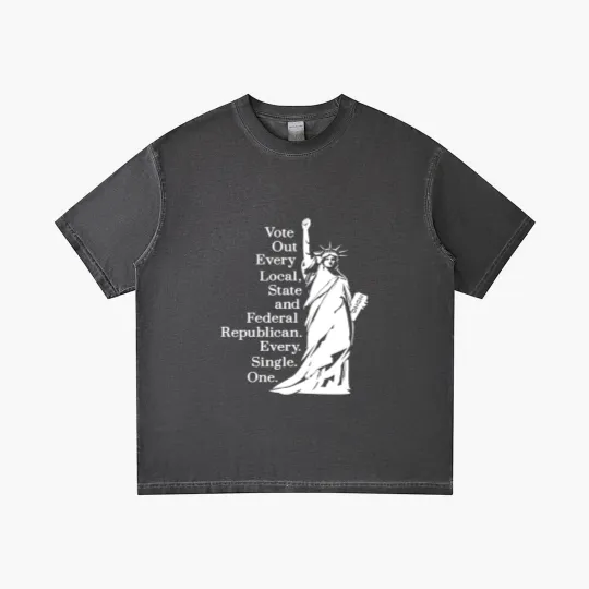 Discover Vote Out Republicans Statue of Liberty Gradient T Shirts
