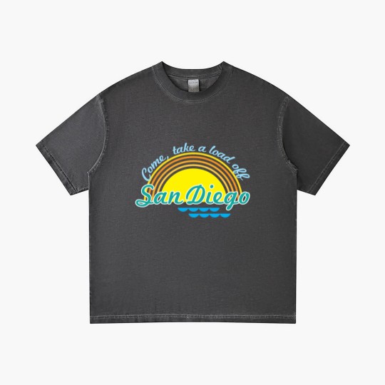 Discover Come, take a load off - San Diego Gradient T Shirts