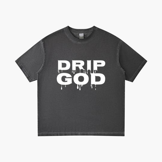 Discover DRIP GOD white Gradient T Shirts