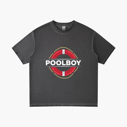Discover Poolboy Lifeguard Swimming Pool Swimmer - Pool Boy - Gradient T Shirts