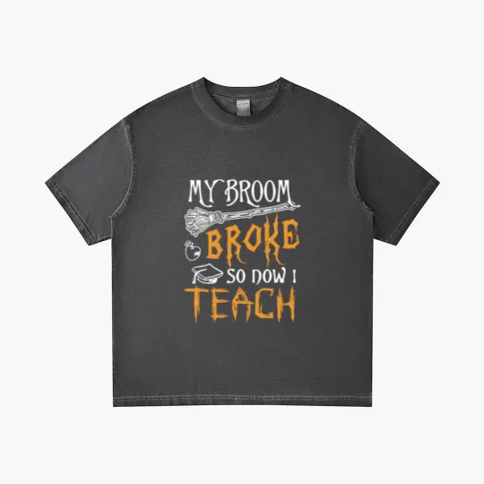 Discover My Broom Broke So Now I Teach Gradient T Shirts Gradient T Shirts
