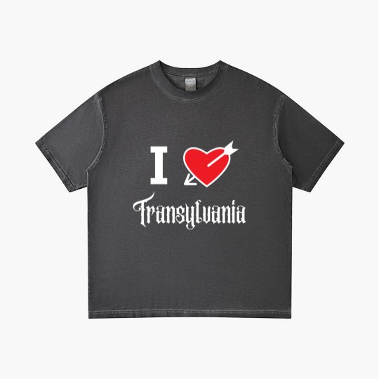 Discover I love Transylvania (white letters version) Gradient T Shirts