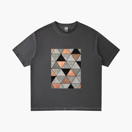 Discover Concrete and Copper Triangles 2 - Triangle - Gradient T Shirts