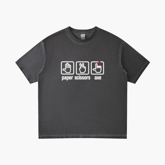 Discover Paper - Scissors - axe - Rock - lumberjack Gradient T Shirts