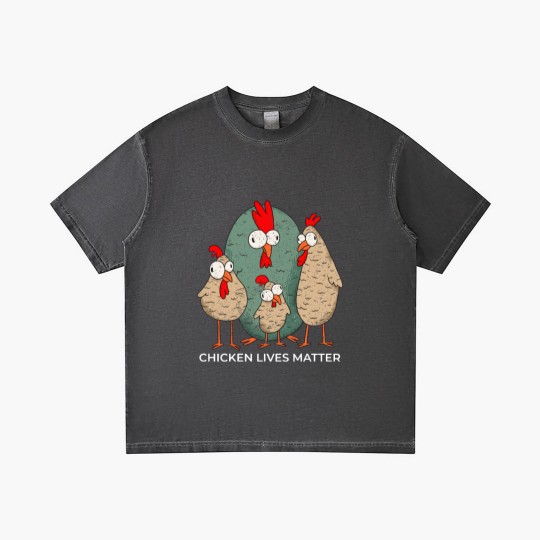 Discover CHICKEN LIVES MATTER Gradient T Shirts