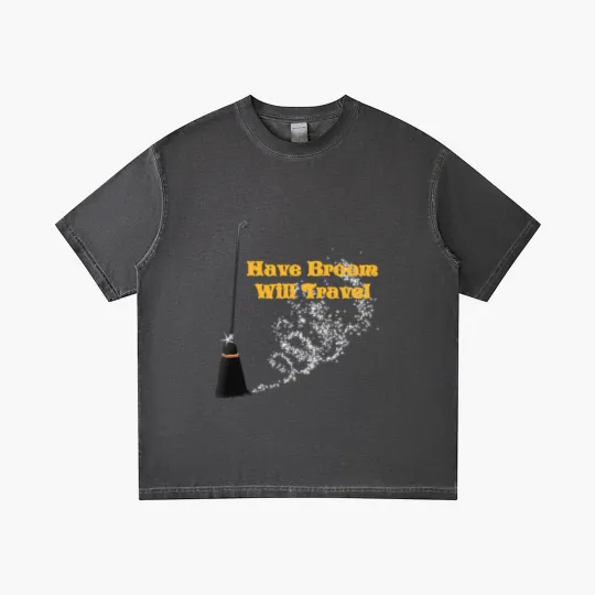 Discover Funny Have Broom Will Travel Halloween Gradient T Shirts