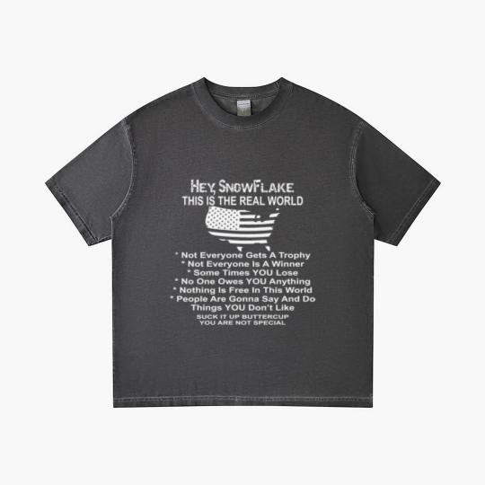Discover Hey Snowflake This Is The Real World © Gradient T Shirts