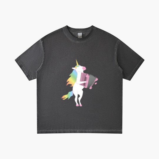 Discover Unicorn Playing Accordion Gradient T Shirts for Musicians Gradient T Shirts
