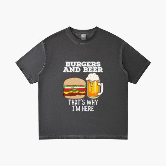 Discover BBq Barbecue Quote Burgers & Beer Fast Food Lover Gradient T Shirts