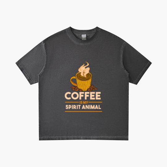 Discover Coffee Is My Spirit Animal for Coffee Lover Gradient T Shirts